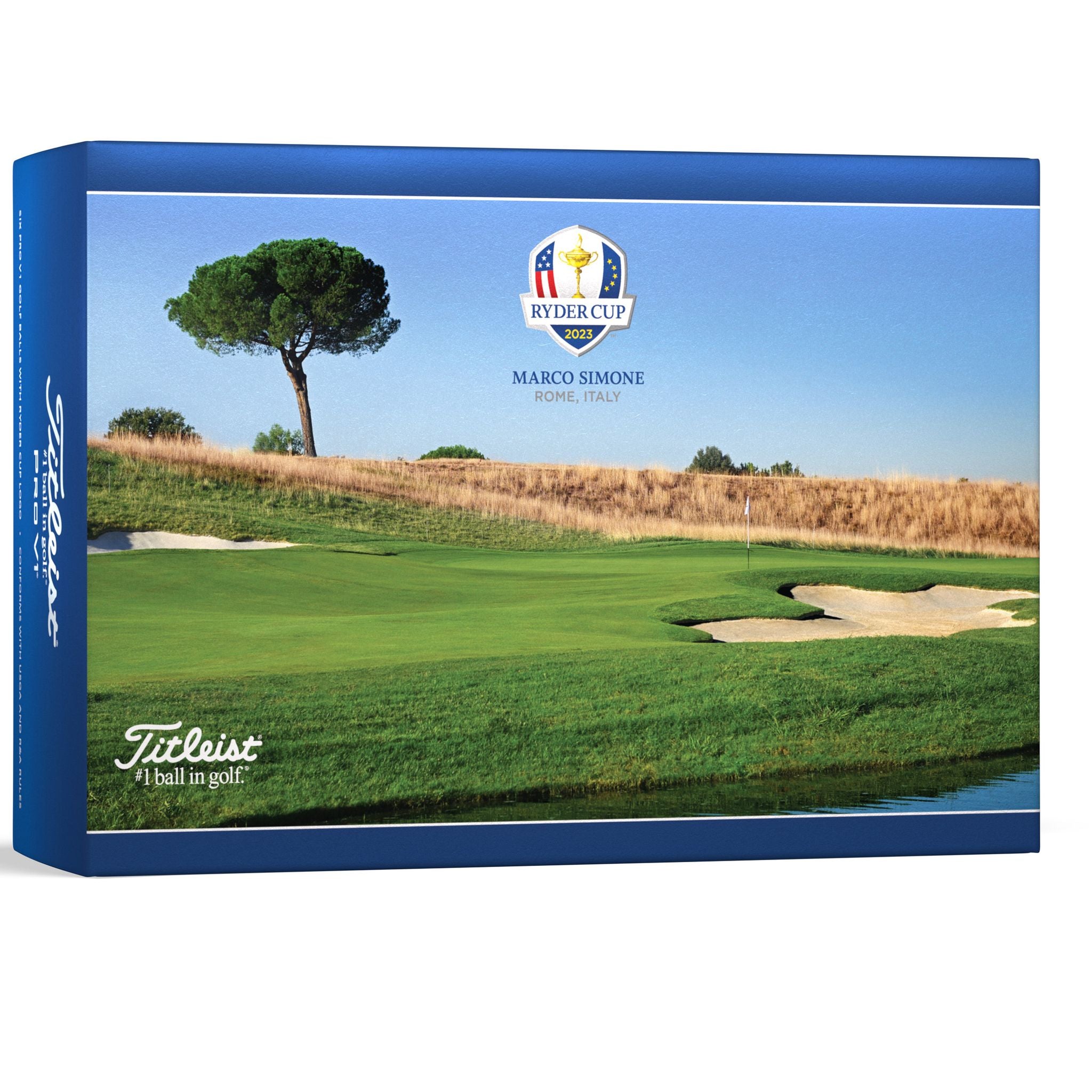 Titleist PRO V1 Halfe [6 balles] Ryder Cup