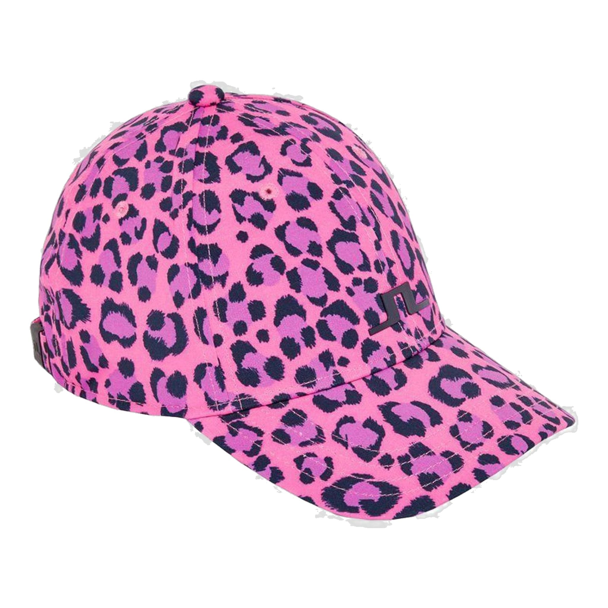 Casquette extensible J. Lindeberg W Angie Cap-Tech rose léopard pour femme