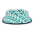 Casquette de golf J. Lindeberg W Visor, imprimé Alba Green, monogramme 3D Bridge pour femme