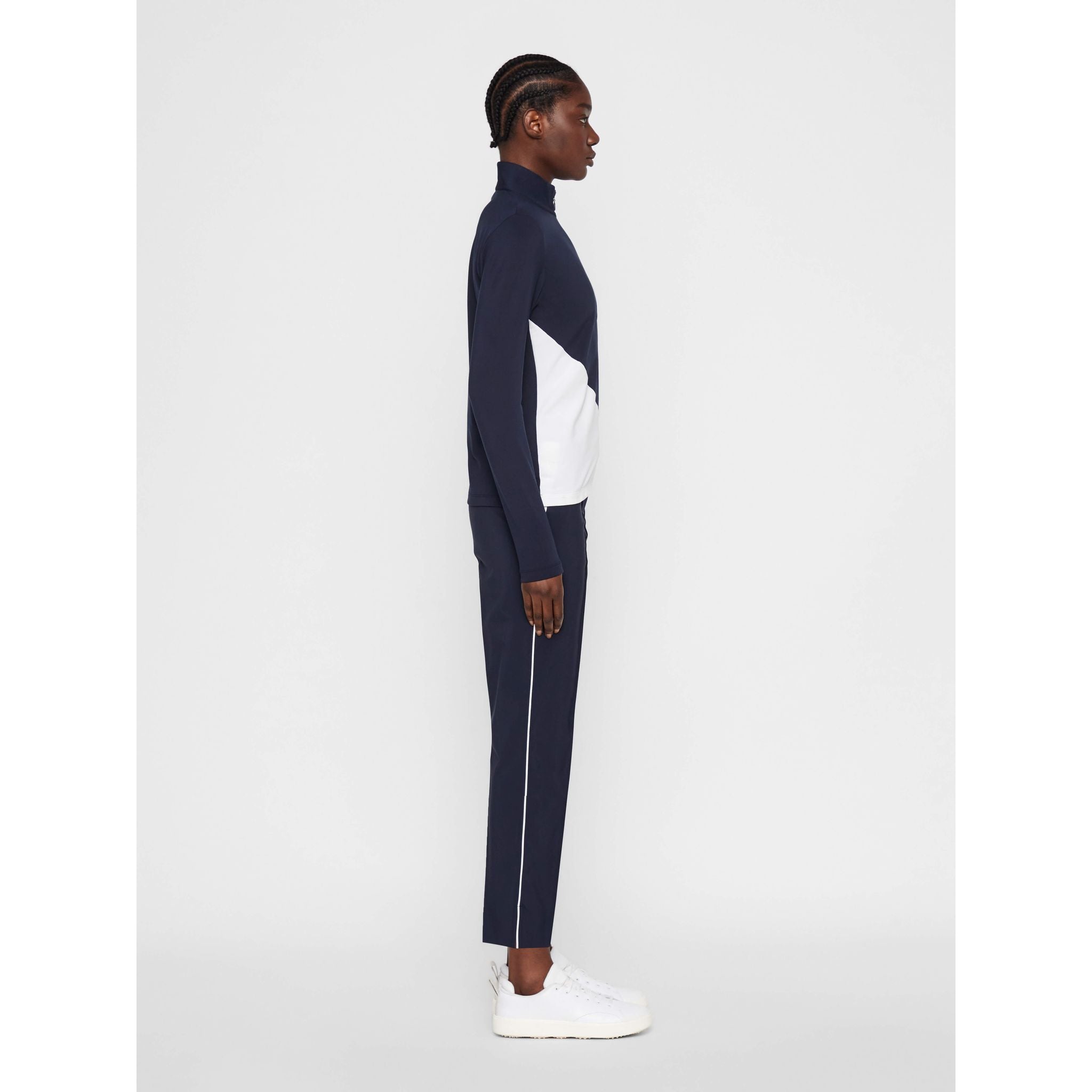 Pull mi-long J. Lindeberg W Liza-Light, bleu marine, femme