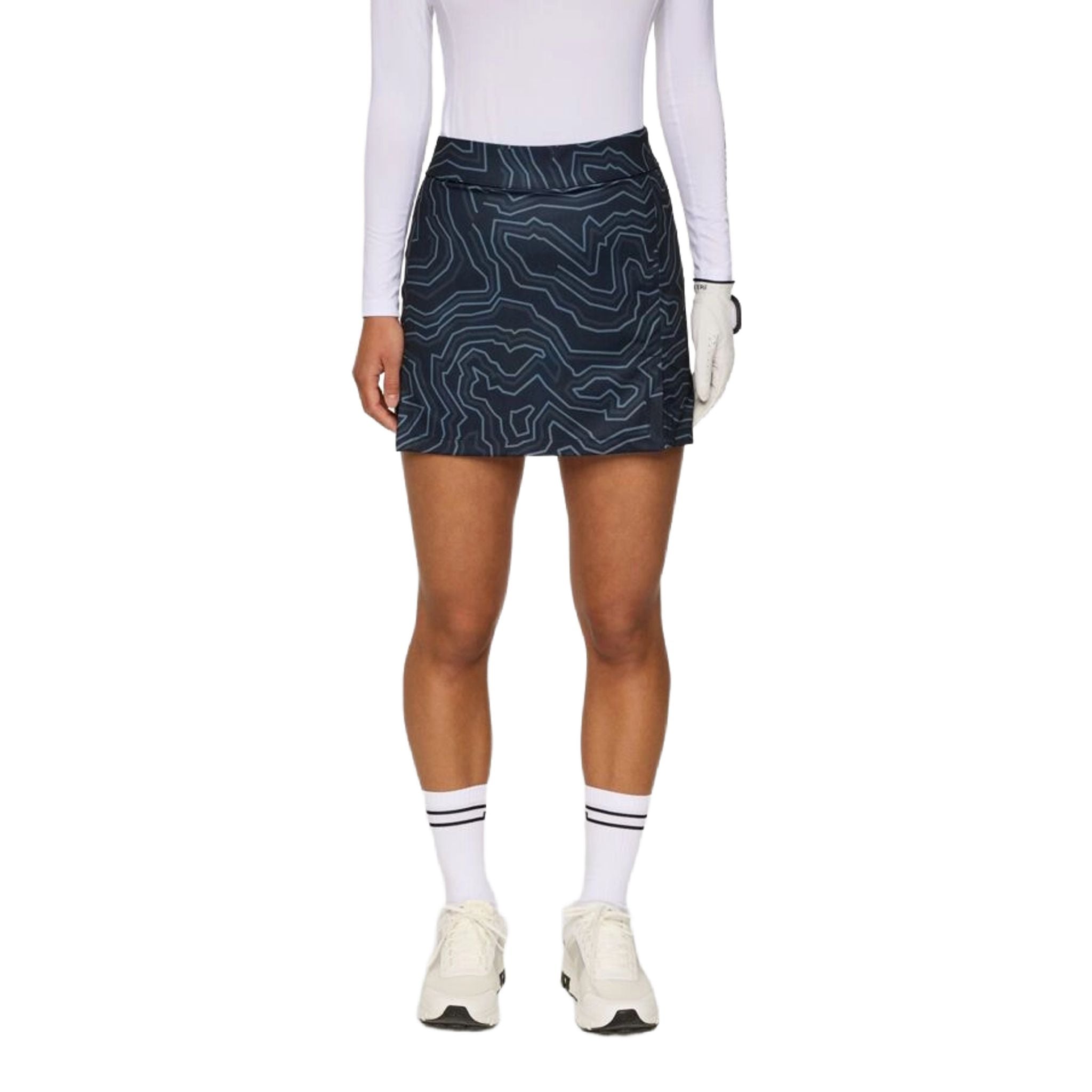 Jupe imprimée mi-longue Amelie de J. Lindeberg pour femme