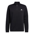 Pull Adidas M résistant à l'eau, fermeture éclair 1/4, noir, homme