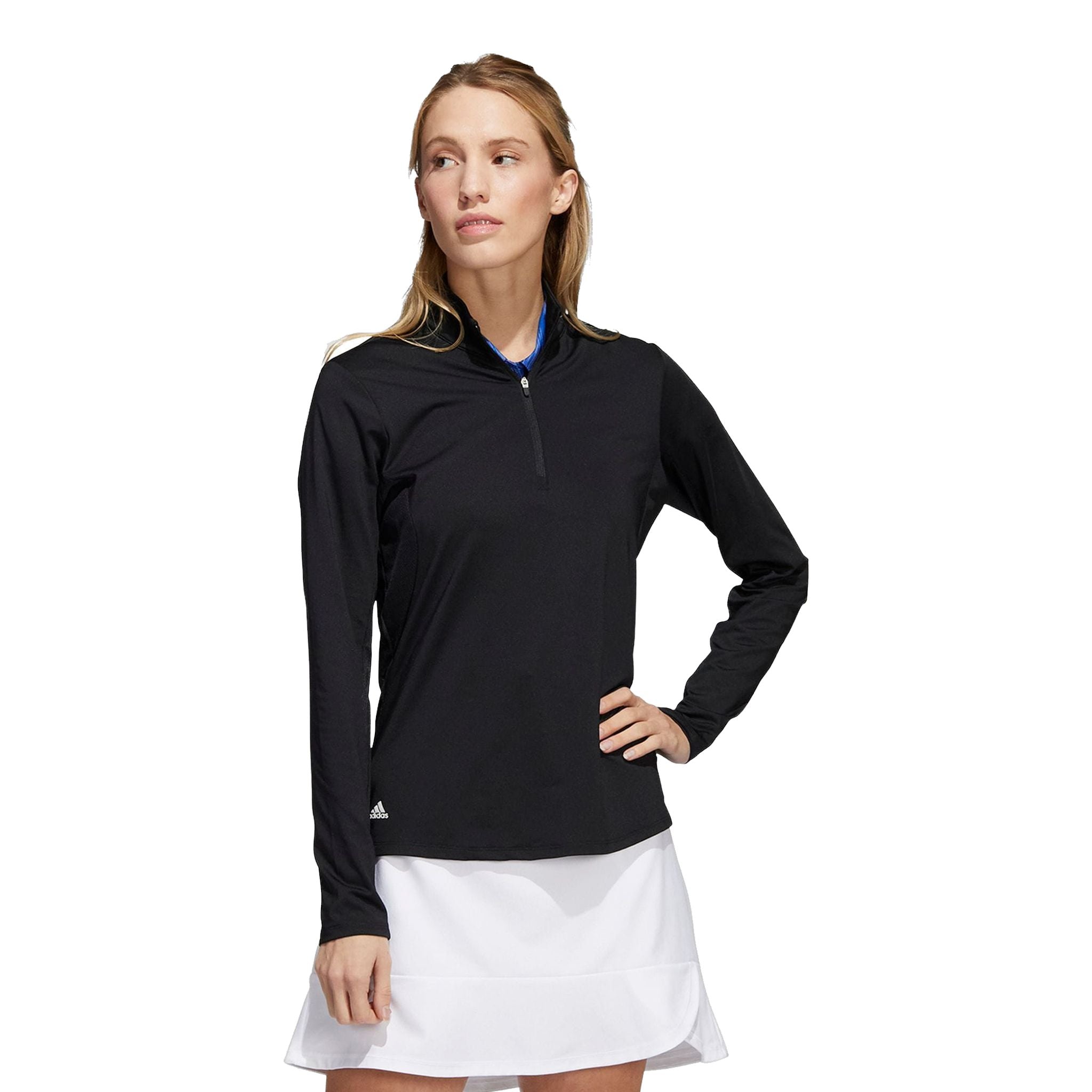 Polo de golf Adidas Ultimate 365 à manches longues noir pour femme