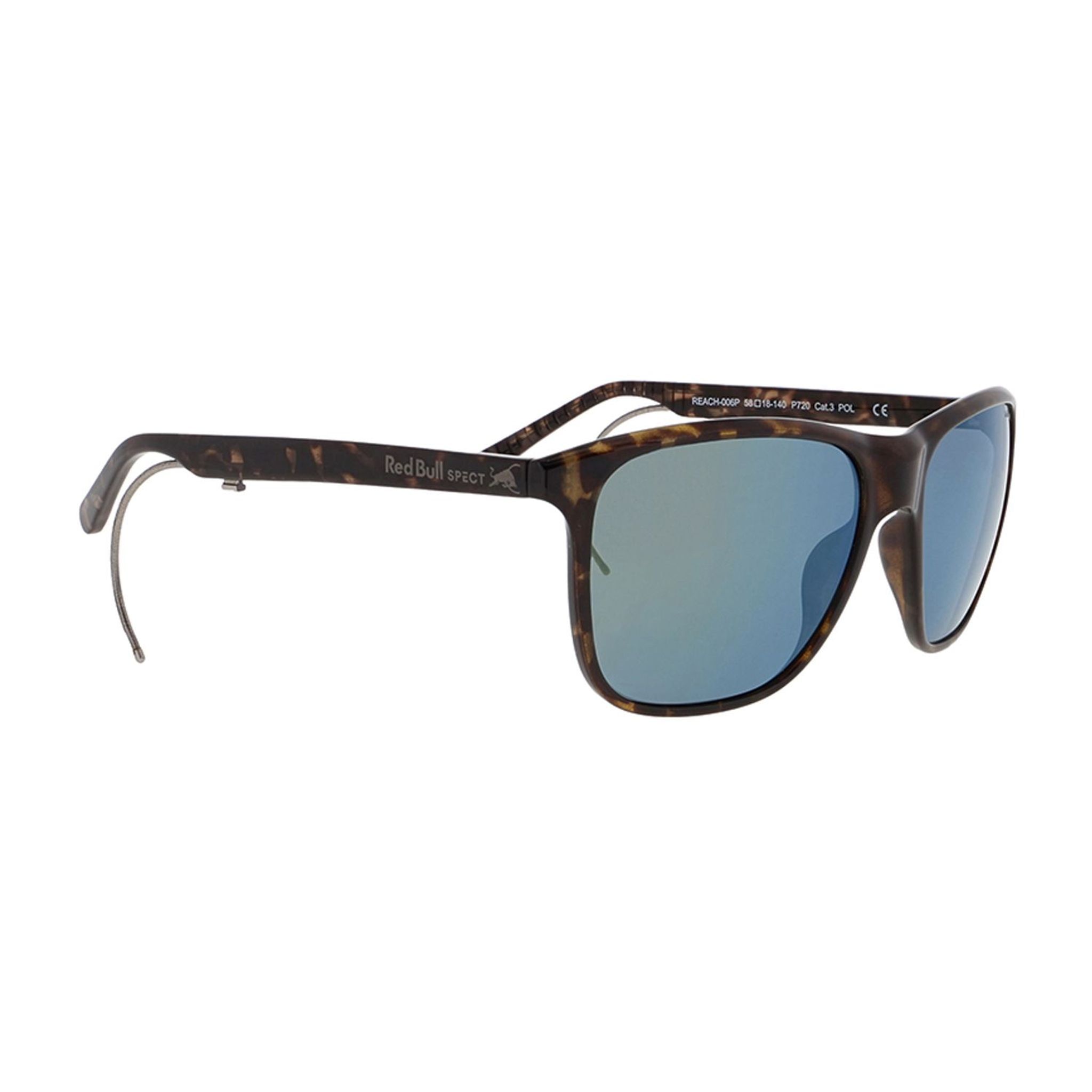 Lunettes RedBull Spect REACH Havane foncé/Olive fumé miroir