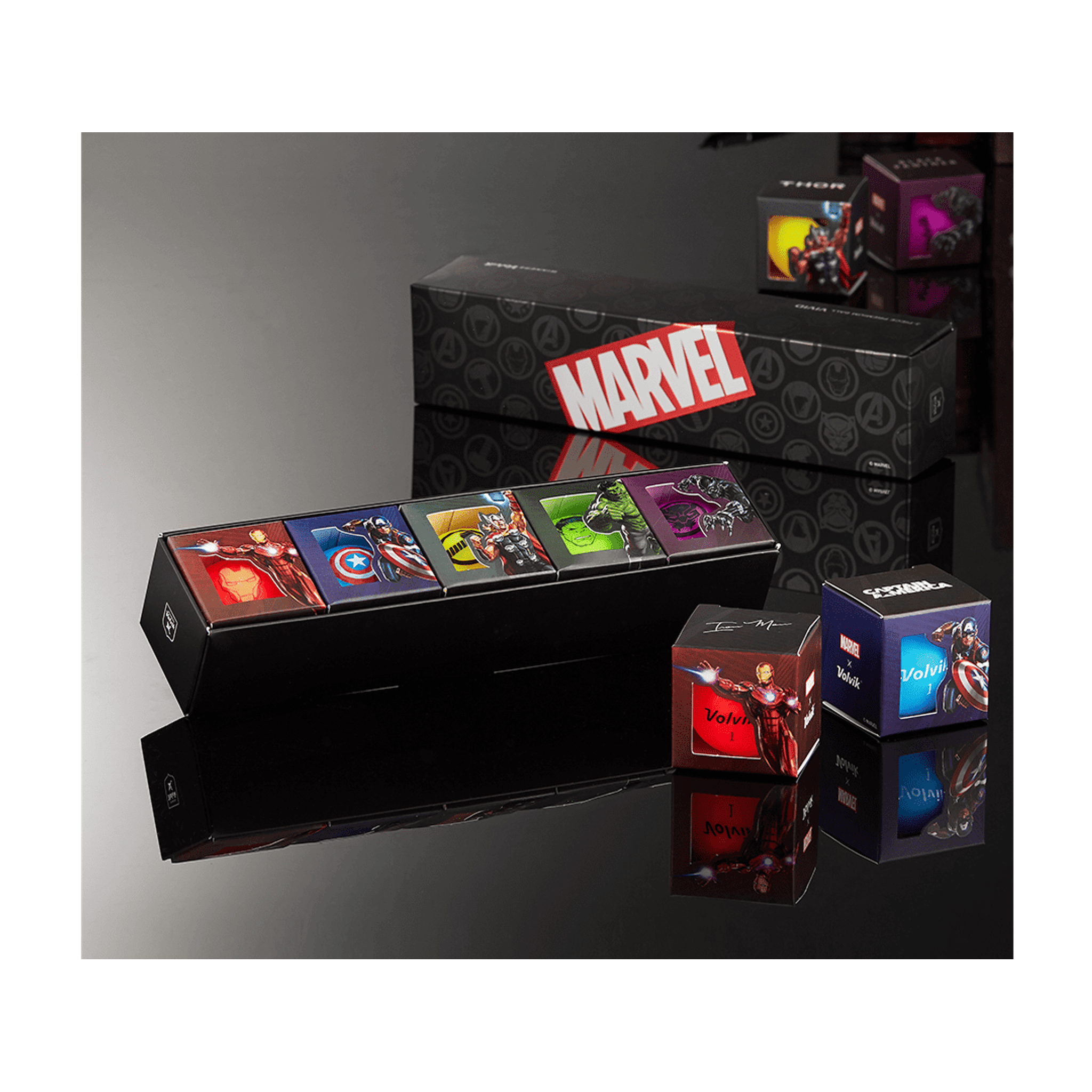 Coffret de personnages Volvik Marvel 5