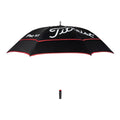 Parapluie Titleist Tour à double toile, noir/rouge