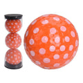 Tube de balles de golf Legend Golfgear à pois orange/blanc [3 balles]
