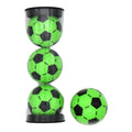 Ballons de football Legend Golfgear Tube Noir/Vert [3 Ballons]