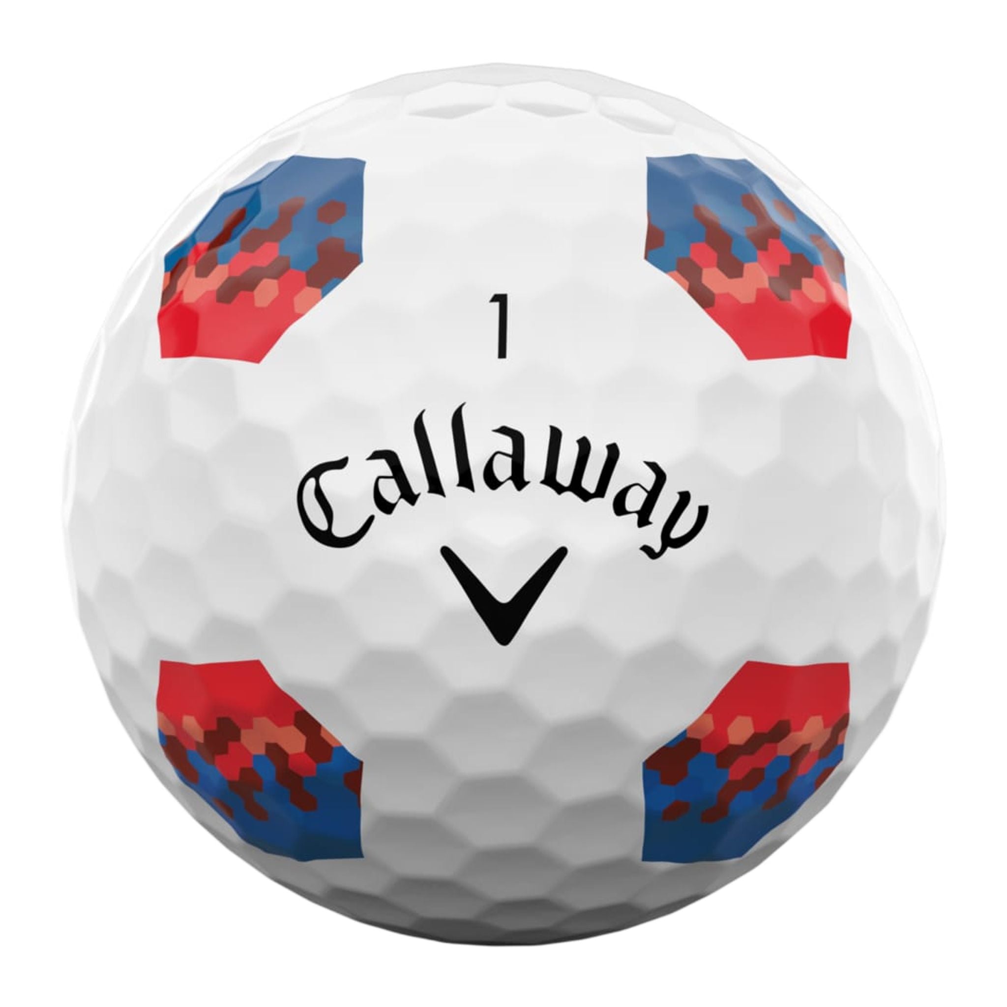 Callaway Chrome Soft (22) [12 Balls] Truvis Red/Blue