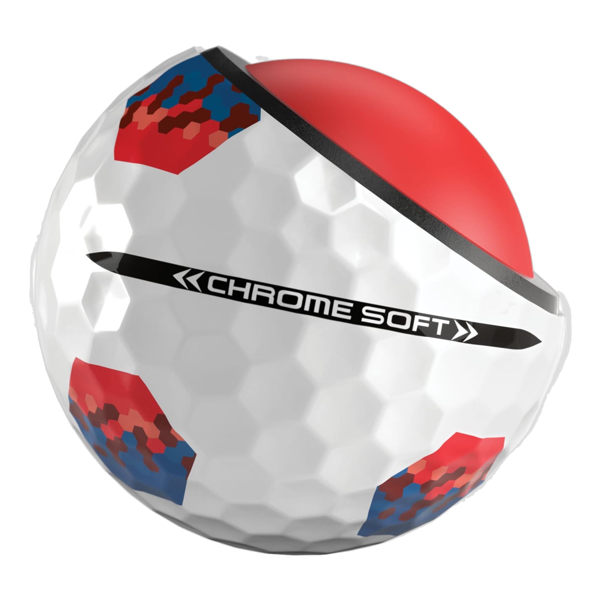 Callaway Chrome Soft (22) [12 Balls] Truvis Red/Blue