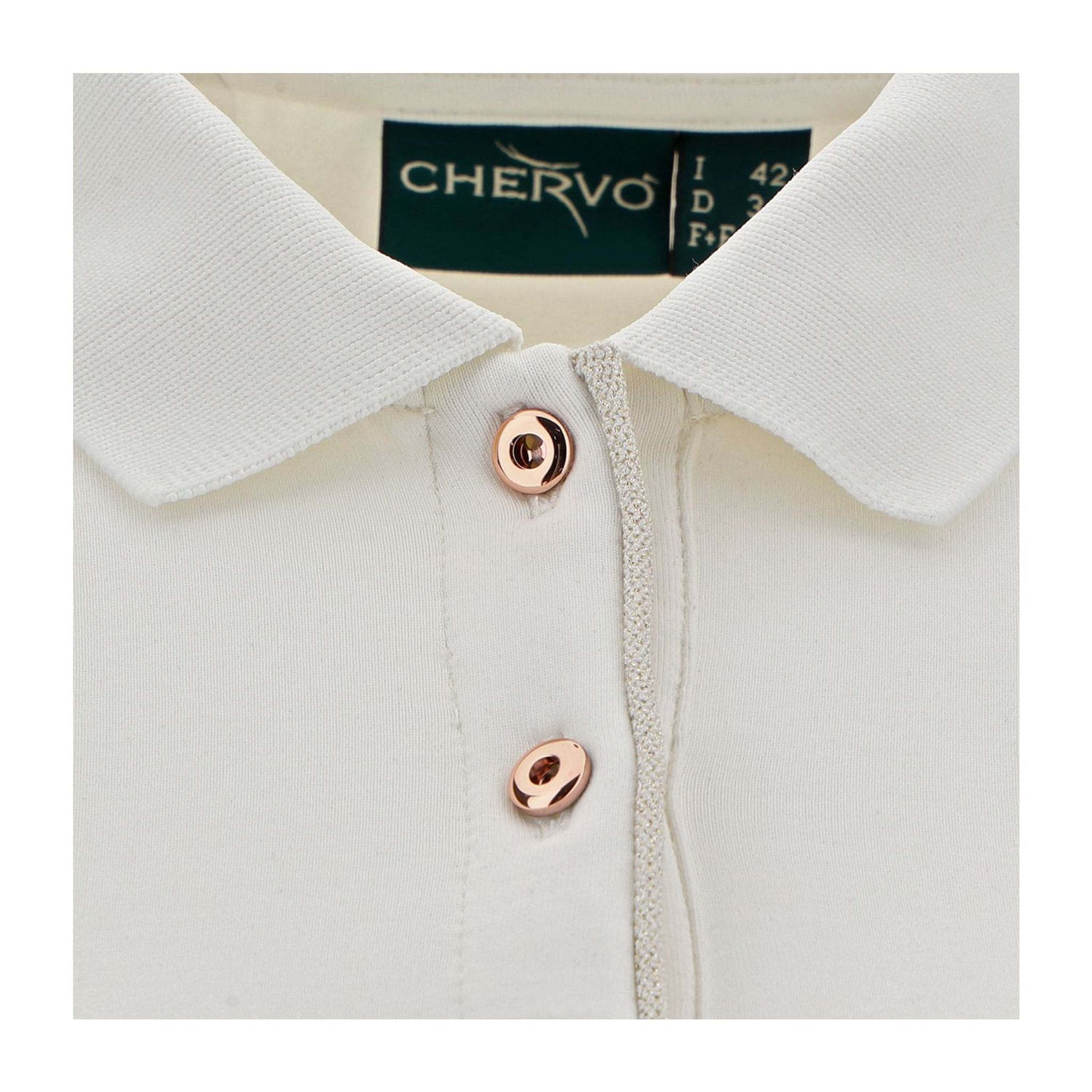 Polo Chervo W Afraid LS pour femme écru