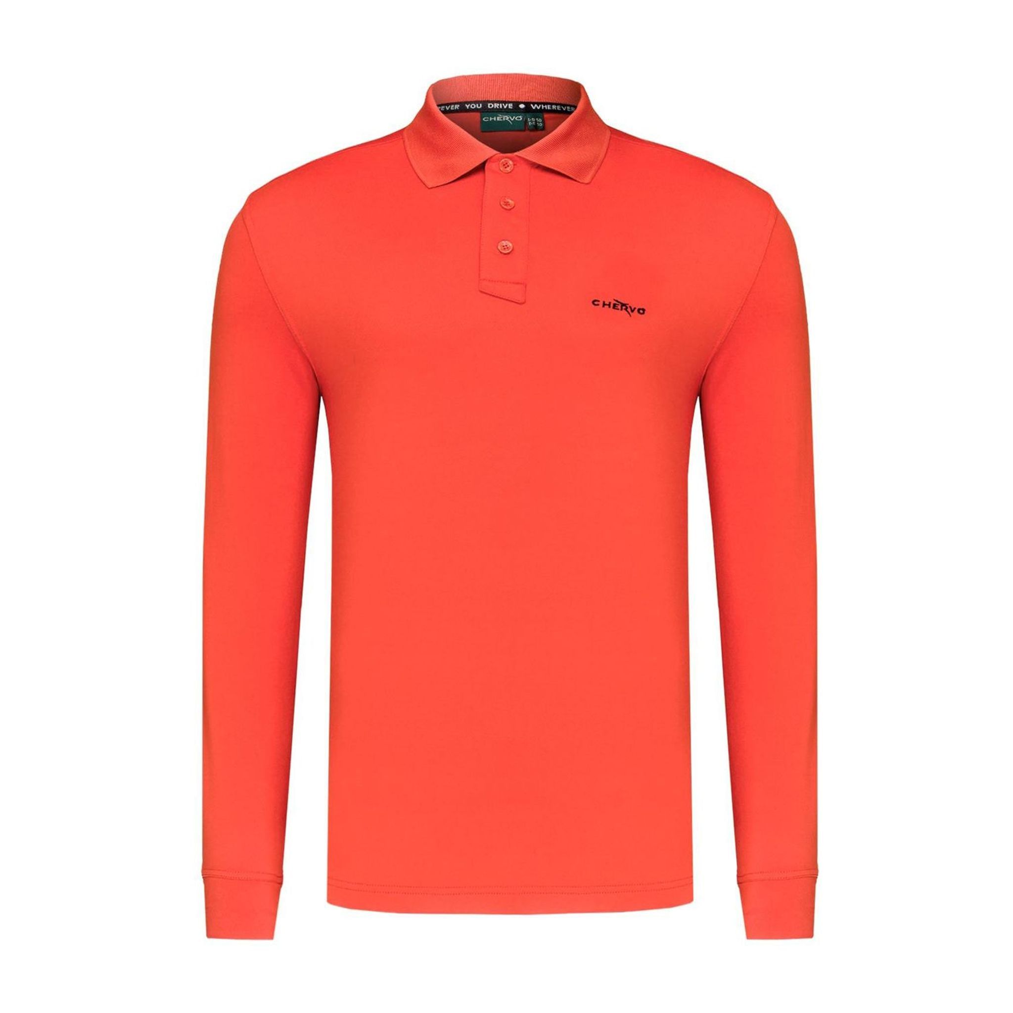 Polo Chervo M Anguy LS Rouge Homme