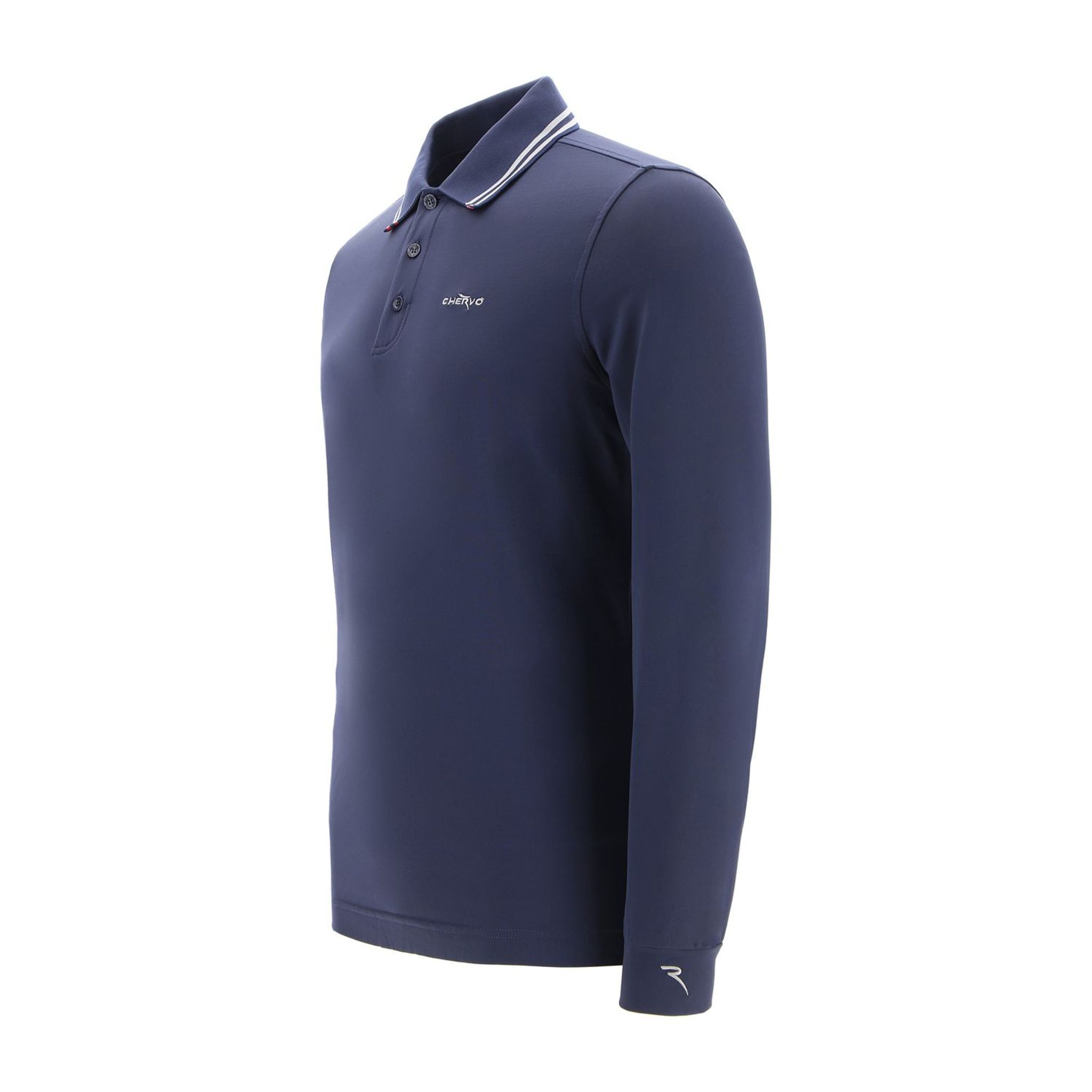 Polo Chervo M Atem LS bleu marine pour homme