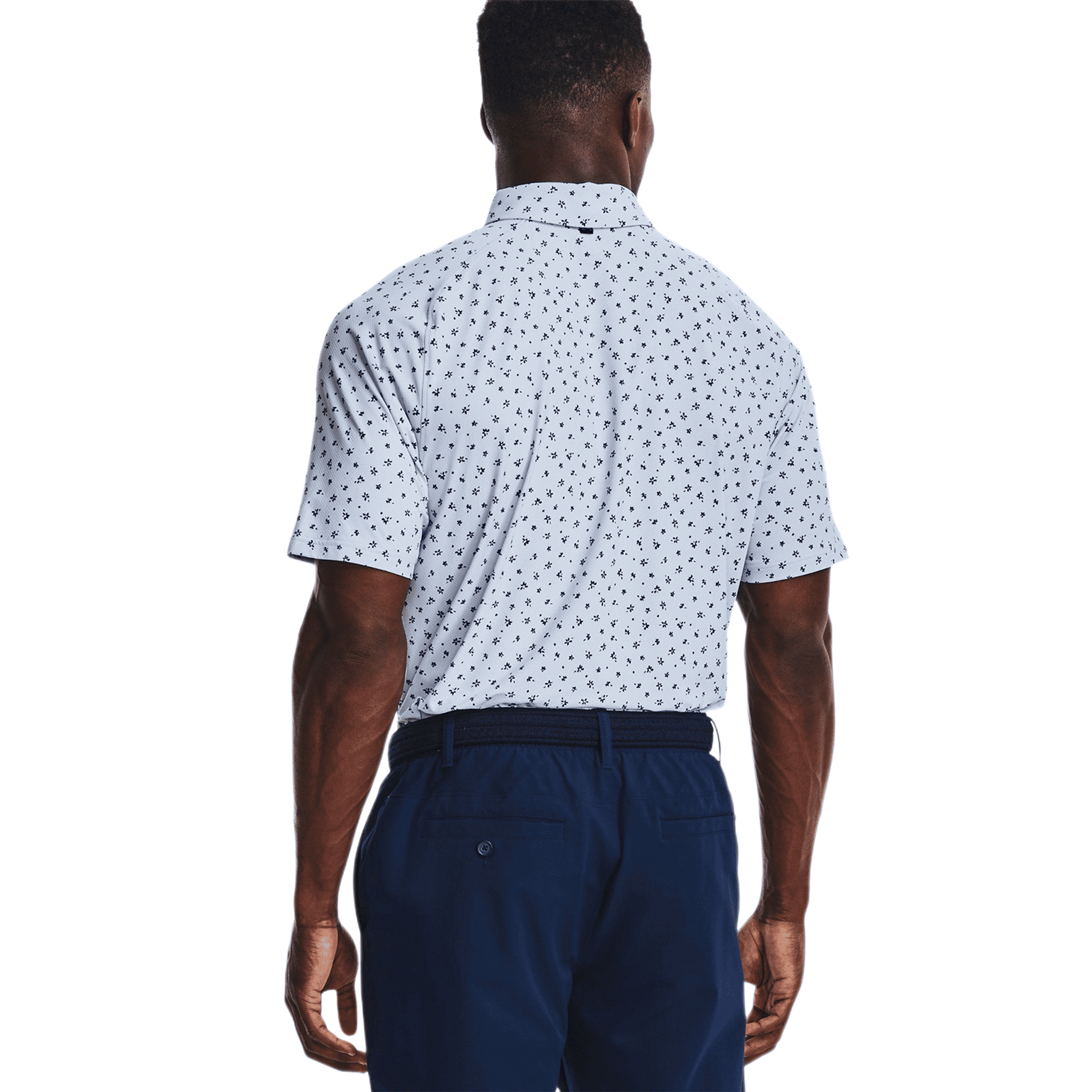 Under Armour Polo à manches courtes Iso-Chill Floral Dash Light Blue Homme Homme