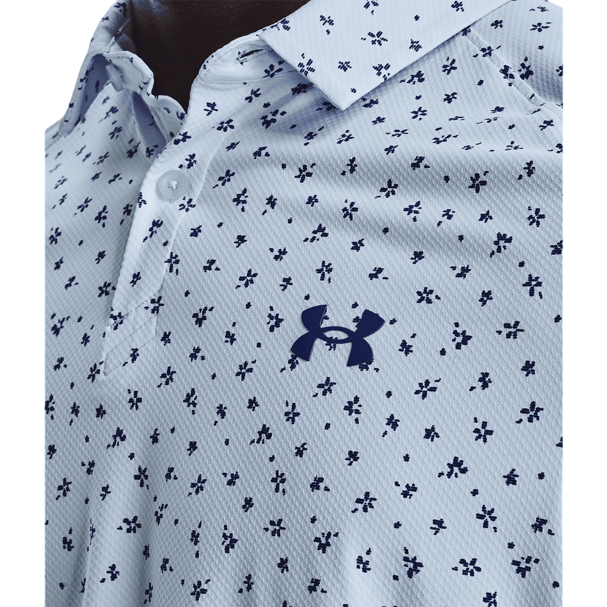 Under Armour Polo à manches courtes Iso-Chill Floral Dash Light Blue Homme Homme