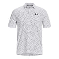 Polo à manches courtes Under Armour Iso-Chill Floral Dash blanc pour homme