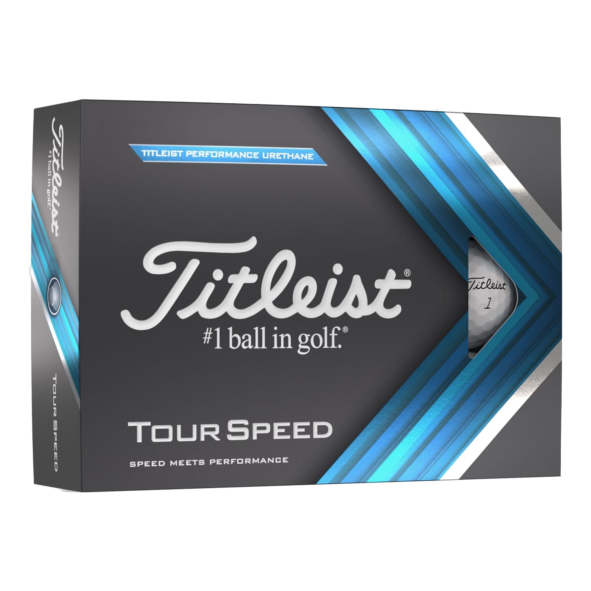 Titleist Tour Speed ​​2022, lot de 12 balles de golf jaunes