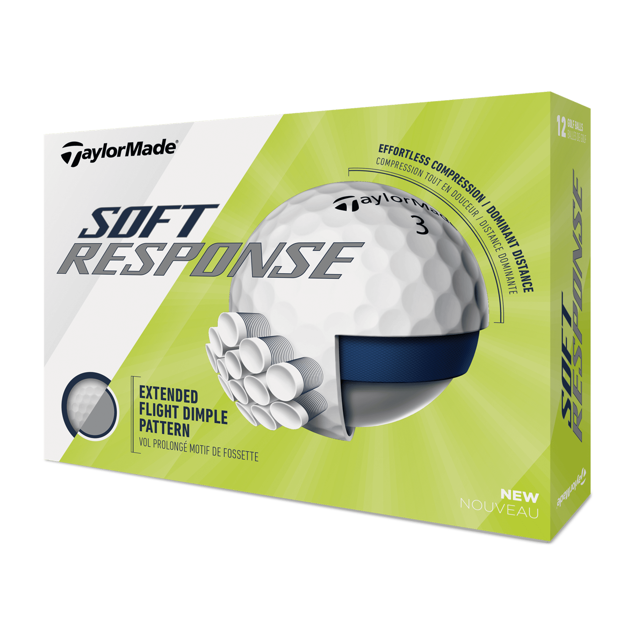 TaylorMade Soft Response (20) [12 balles] Rouge