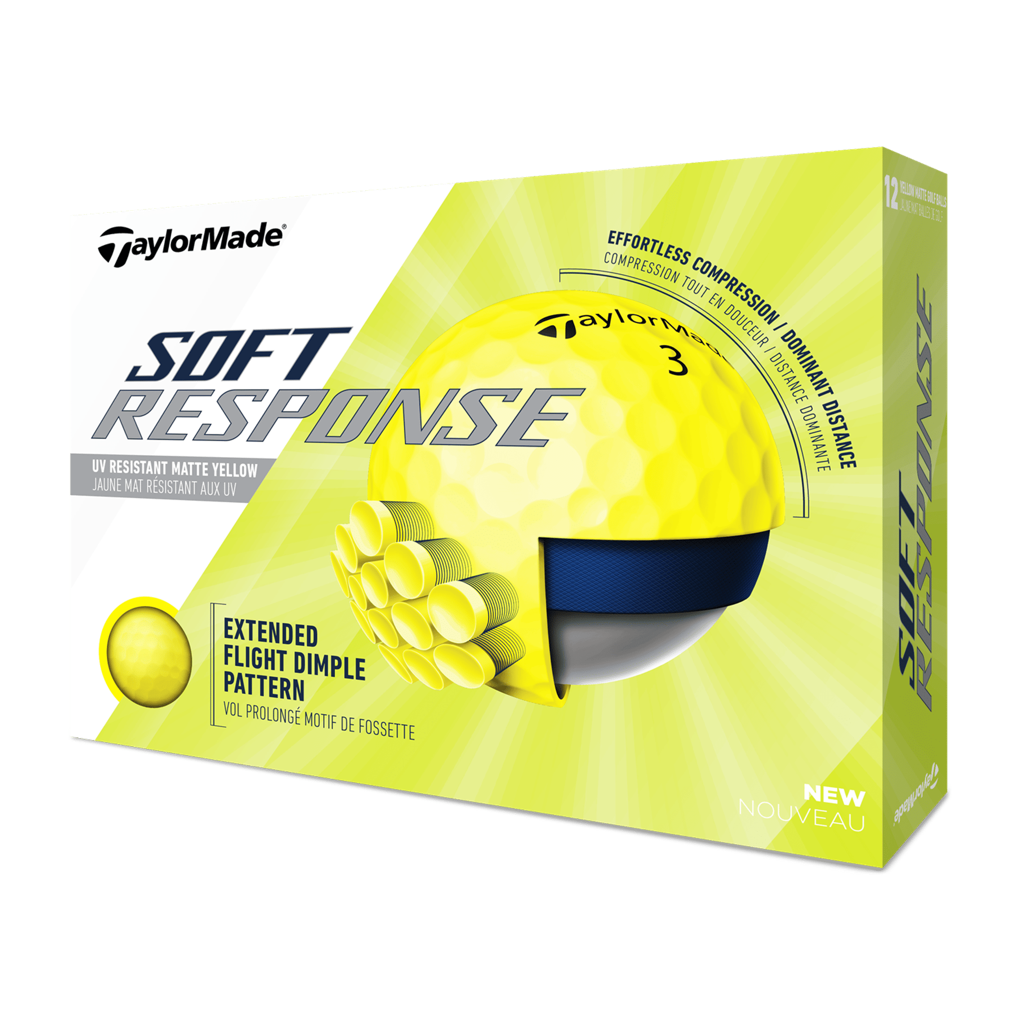 TaylorMade Soft Response (20) [12 balles] Rouge