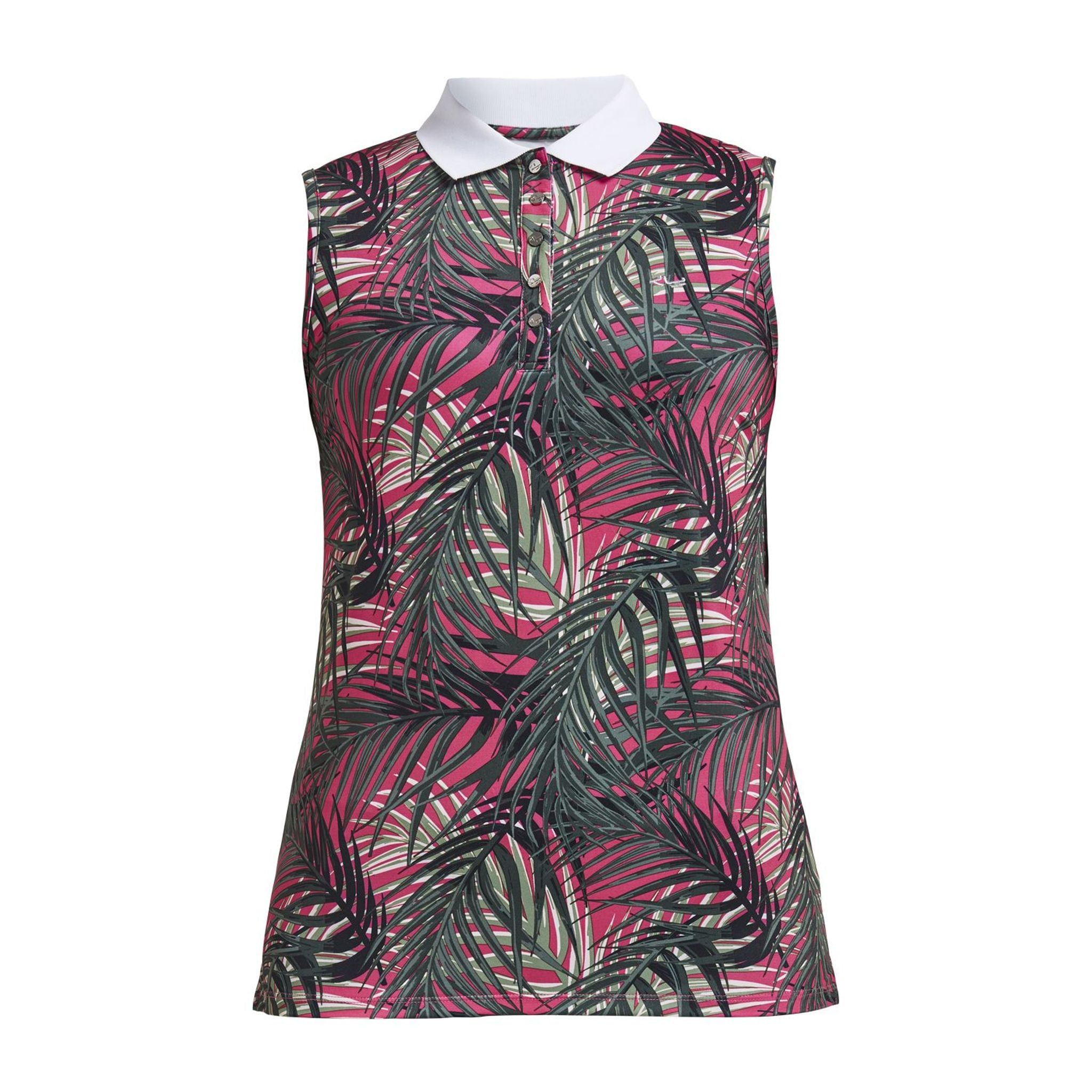 Polo Röhnisch Element AOP Palm Fuchsia Femme