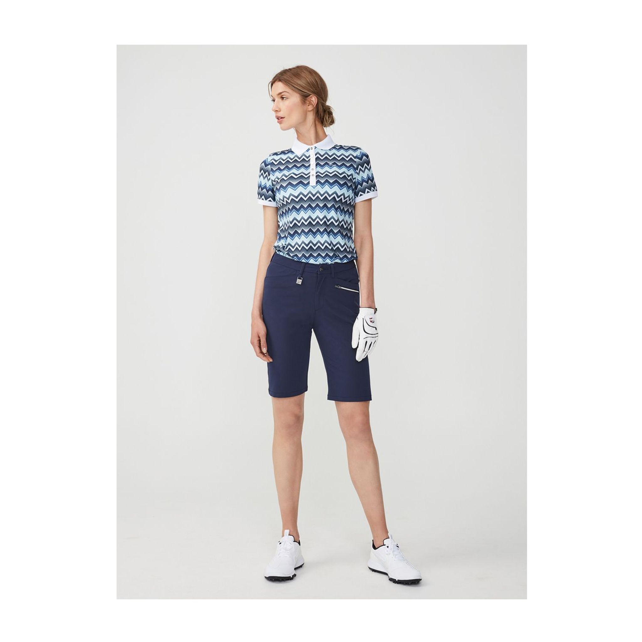 Polo Röhnisch Element Zigzag Bleu Femme