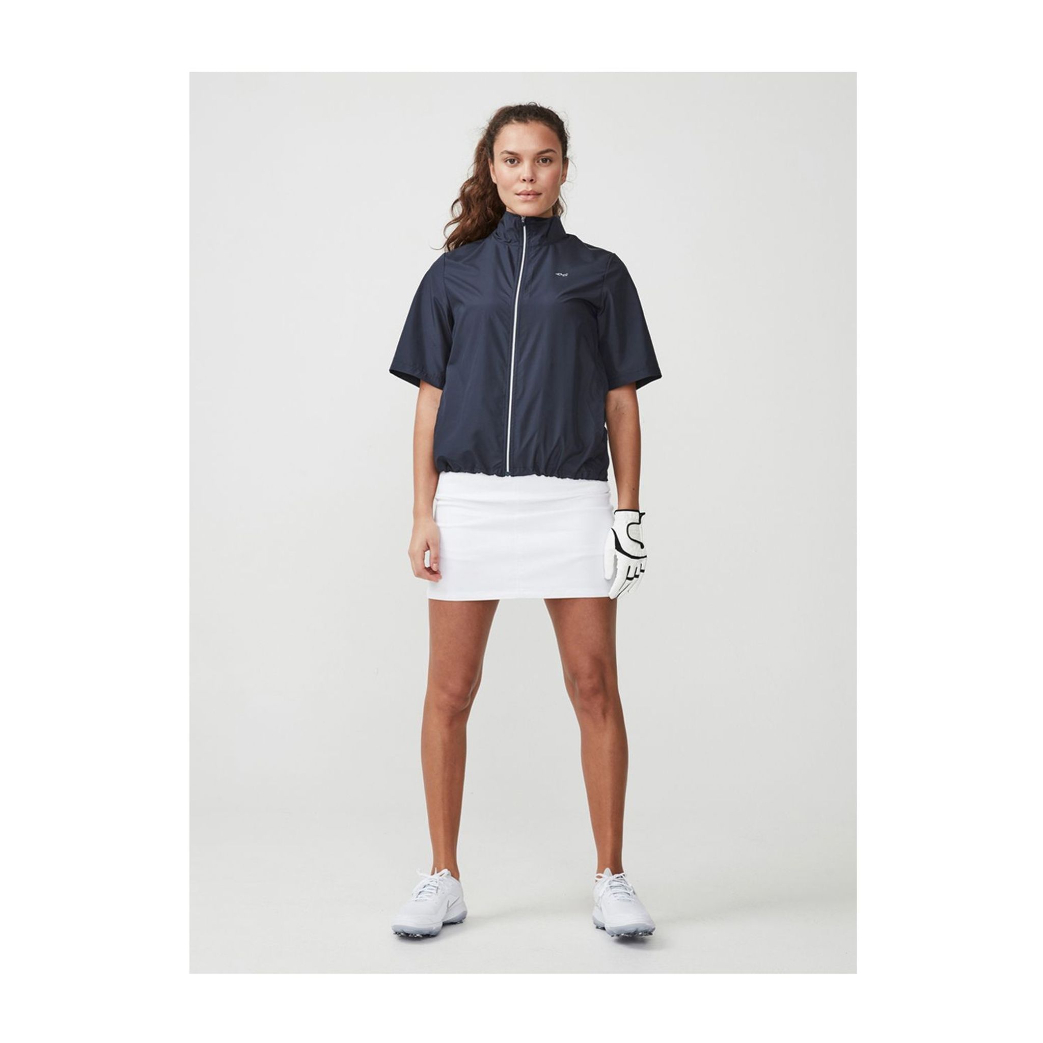 Veste coupe-vent Röhnisch Pocket SS pour femme, bleu marine
