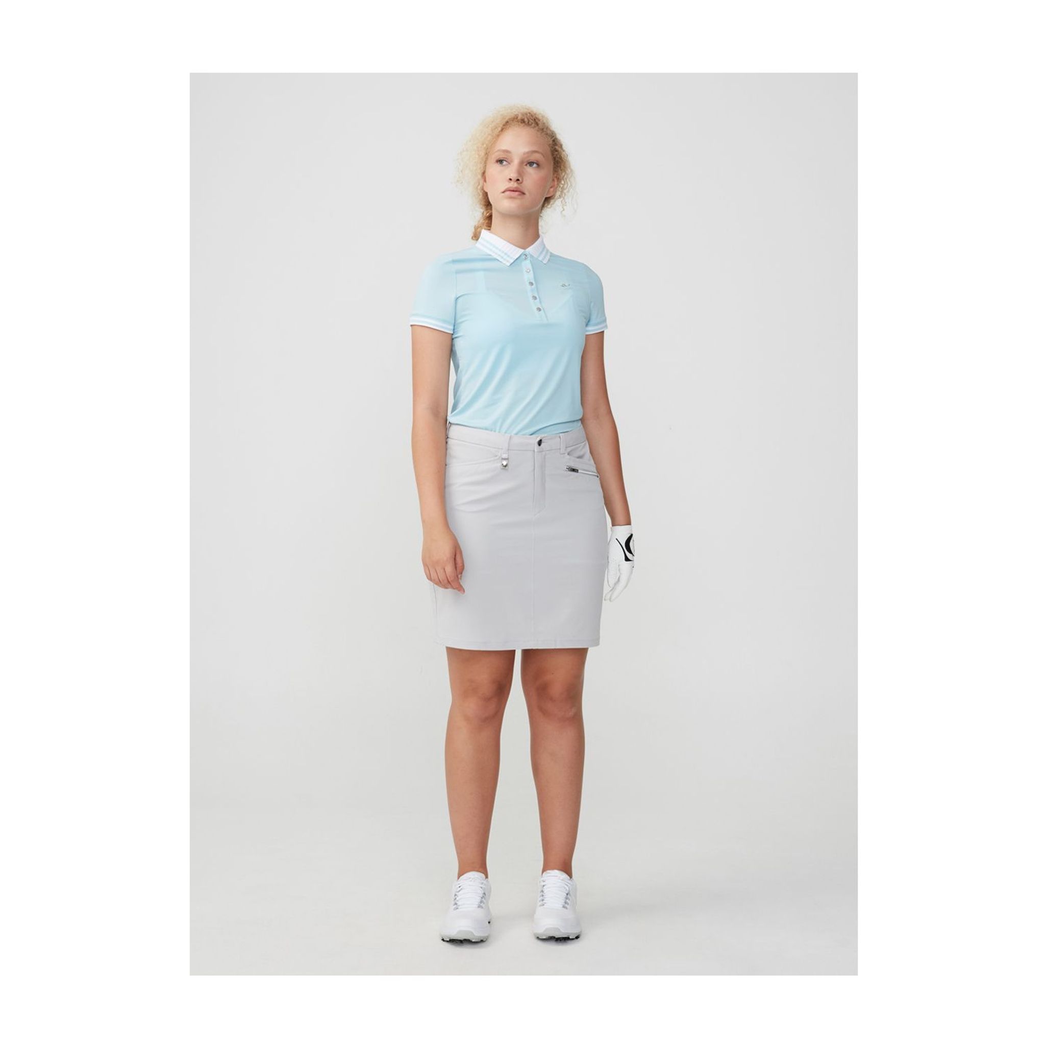 Jupe-short Röhnisch Comfort Stretch Gris argenté pour femme