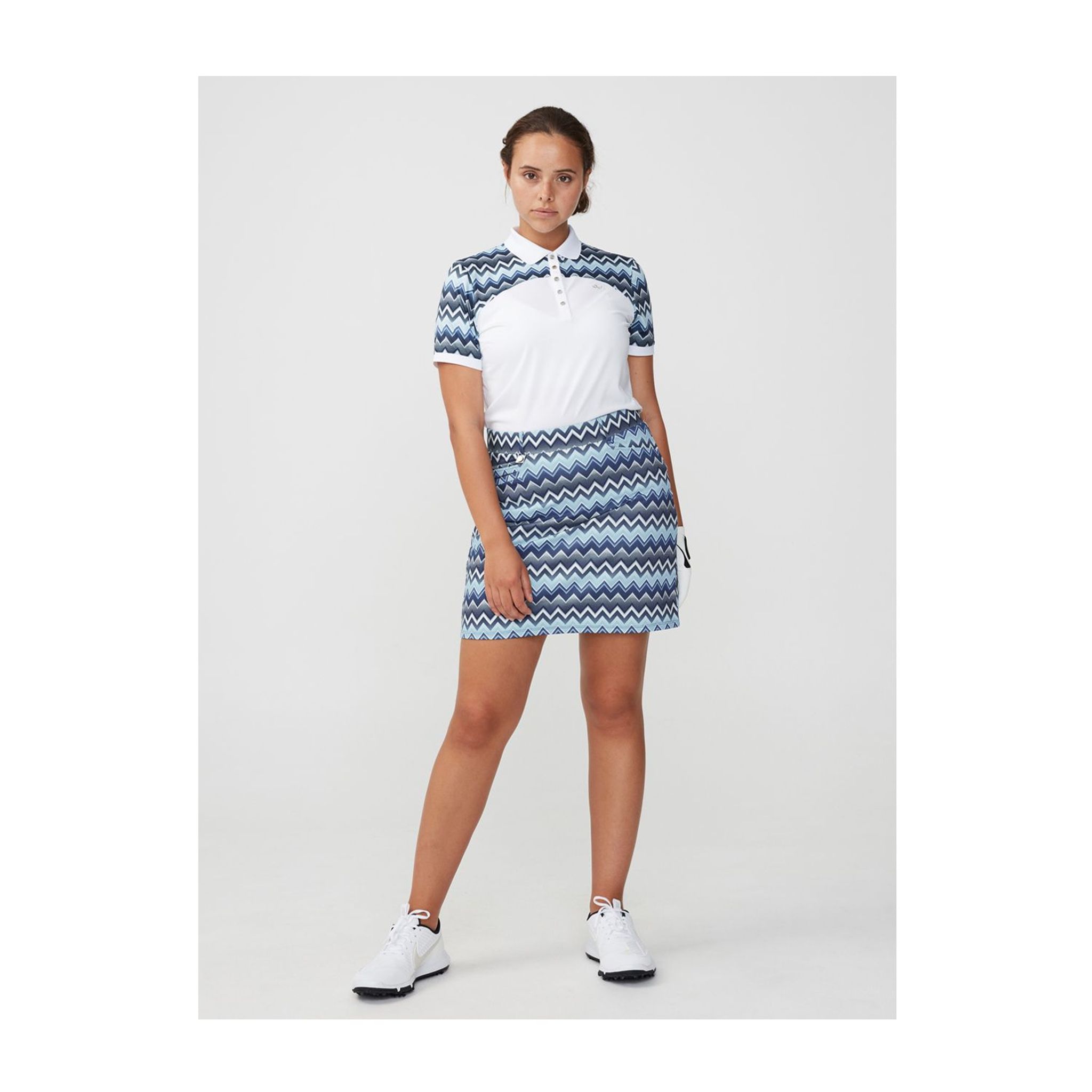 Jupe-short Röhnisch Move Zigzag bleu femme