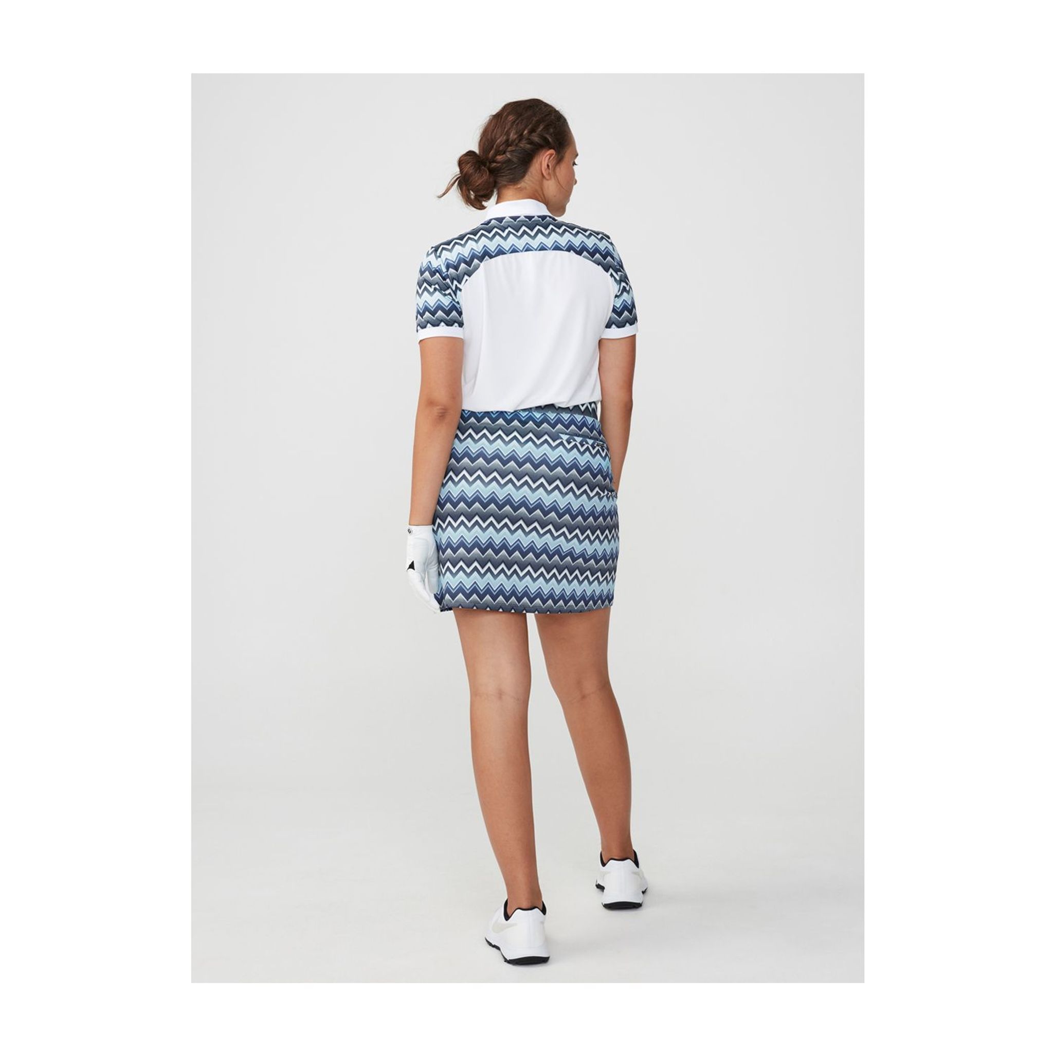 Jupe-short Röhnisch Move Zigzag bleu femme
