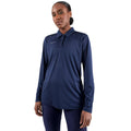 Polo de golf Röhnisch Lynn à manches longues bleu marine pour femme