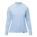 Pull de golf Röhnisch Serena à demi-zip bleu poudre pour femme