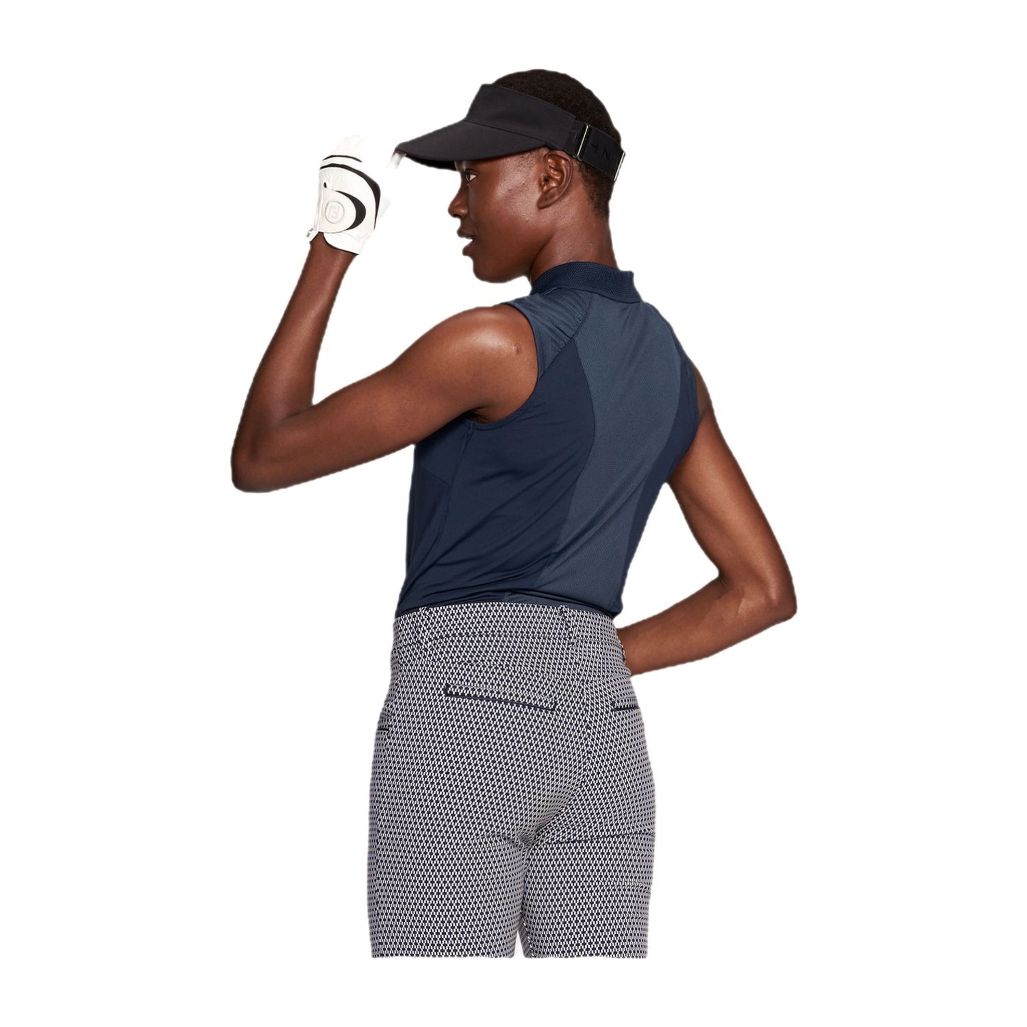 Polo sans manches Pulse W de Röhnisch pour femme, bleu marine