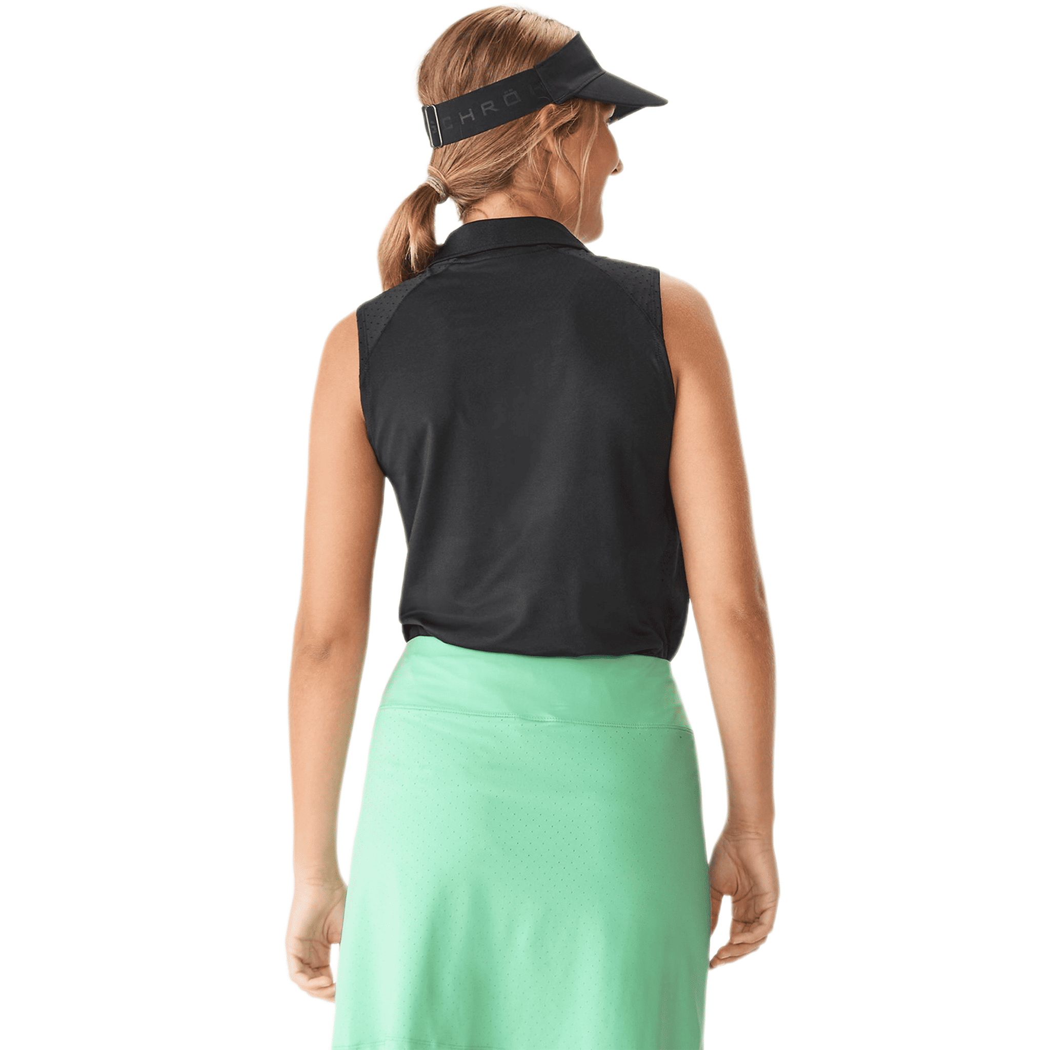 Polo sans manches Röhnisch Rumi pour femme Noir