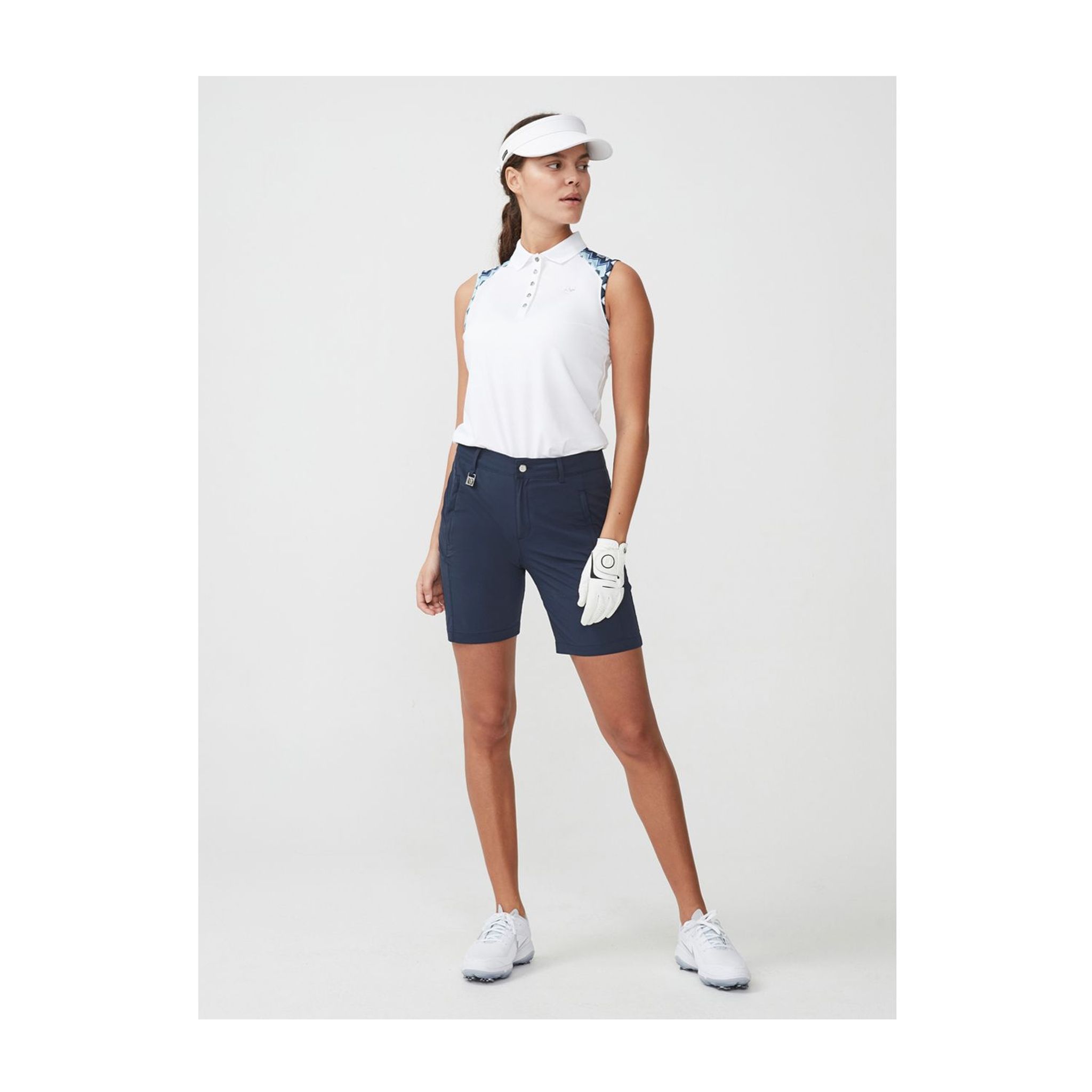 Polo Röhnisch Element SL Zigzag Bleu Femme