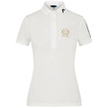 Polo blanc pour femme J. Lindeberg avec logo « THE LOGE »