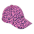 Casquette extensible J. Lindeberg W Angie Cap-Tech rose léopard pour femme