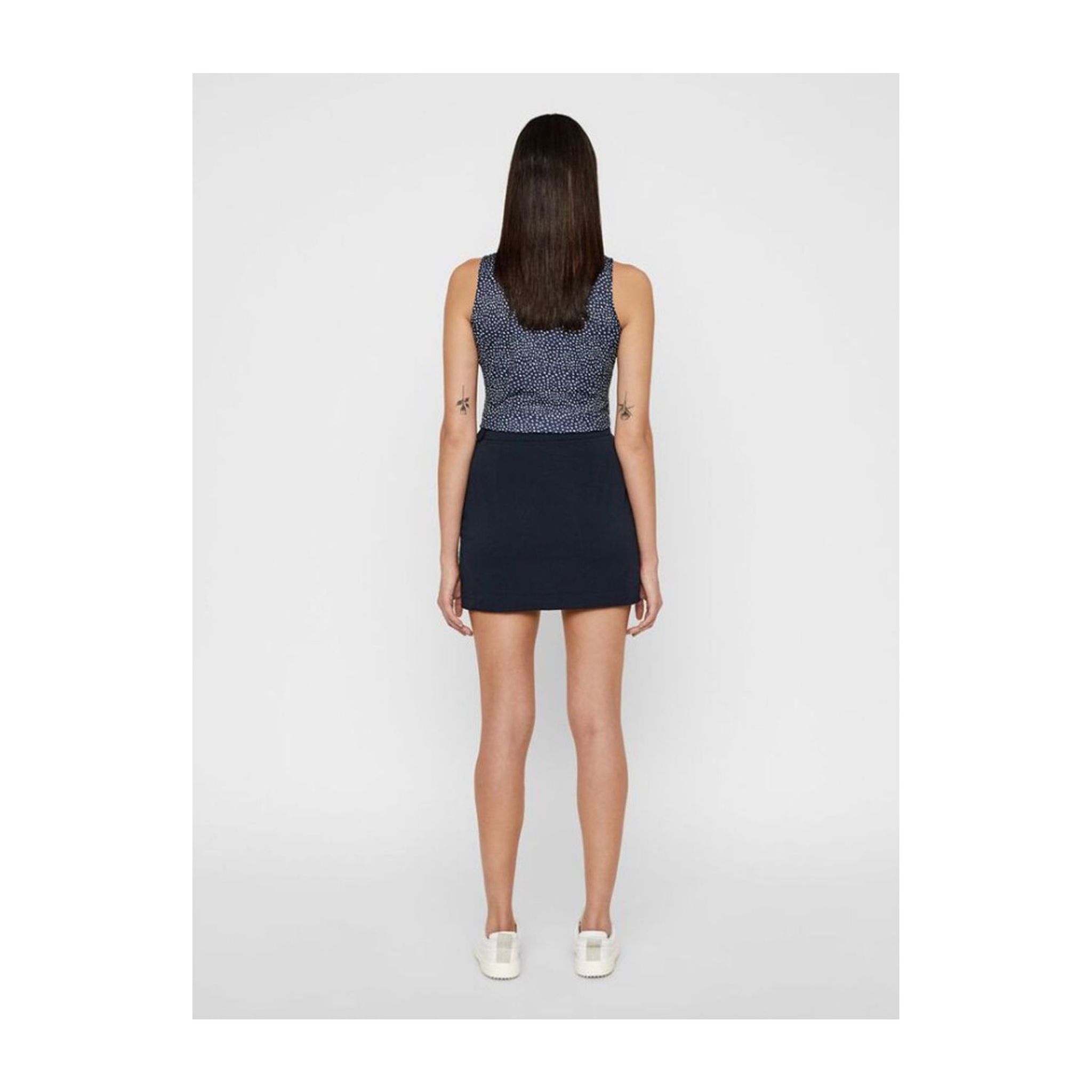 Polo J. Lindeberg W Dena Print-TX Jersey SL à pois blancs pour femme