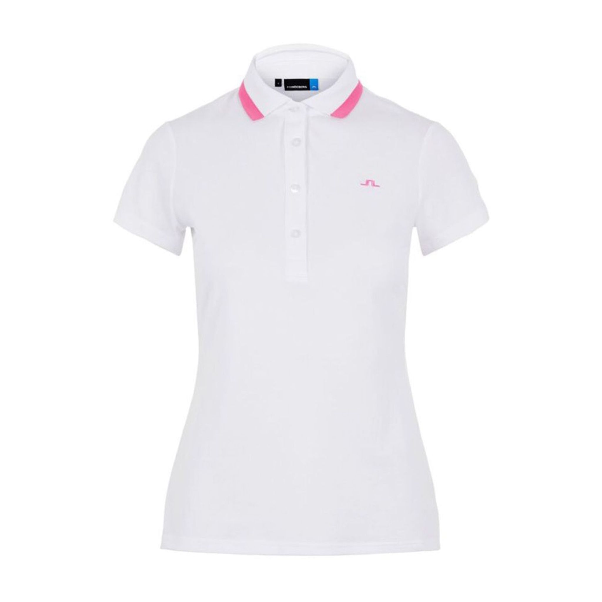 Polo J. Lindeberg W Alve-Cotton Poly Blanc Femme