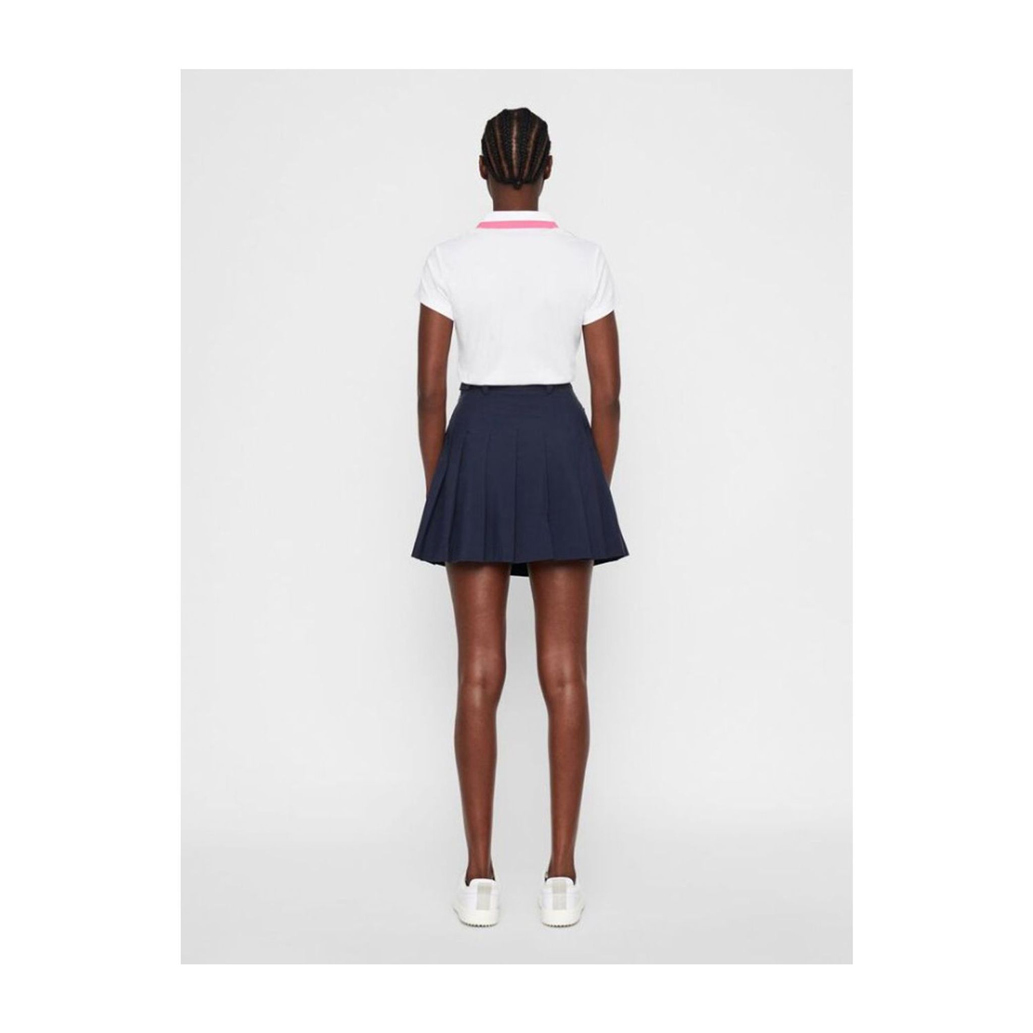 Polo J. Lindeberg W Alve-Cotton Poly Blanc Femme