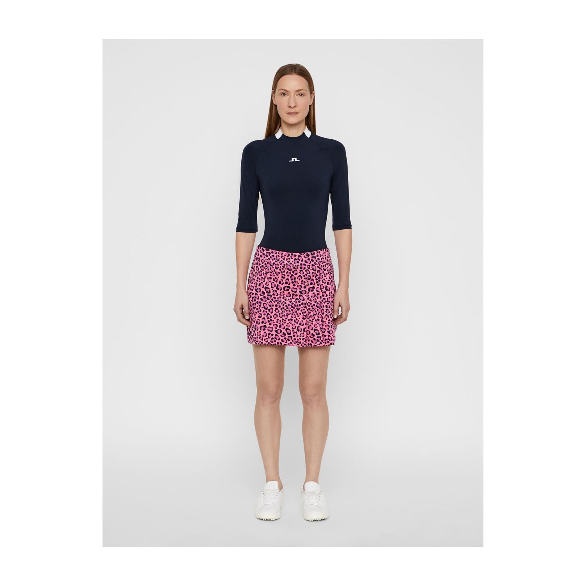 Jupe en jersey J. Lindeberg W Thea TX rose léopard pour femme