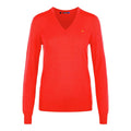 Pull en mérinos véritable J. Lindeberg W Amaya, rouge tomate, pour femme
