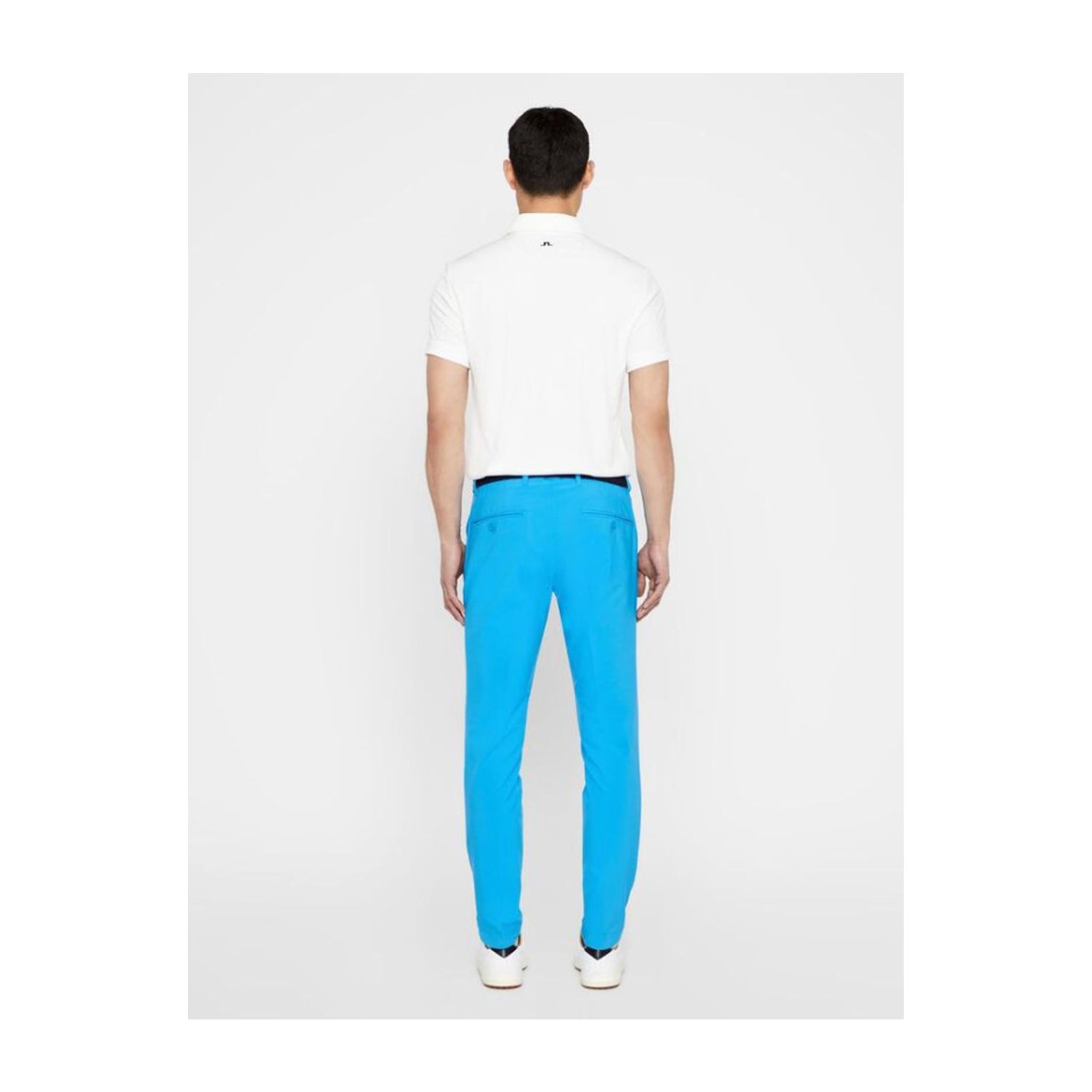 Polo en jersey Slim Fit-TX imprimé M Clark de J. Lindeberg pour homme, blanc