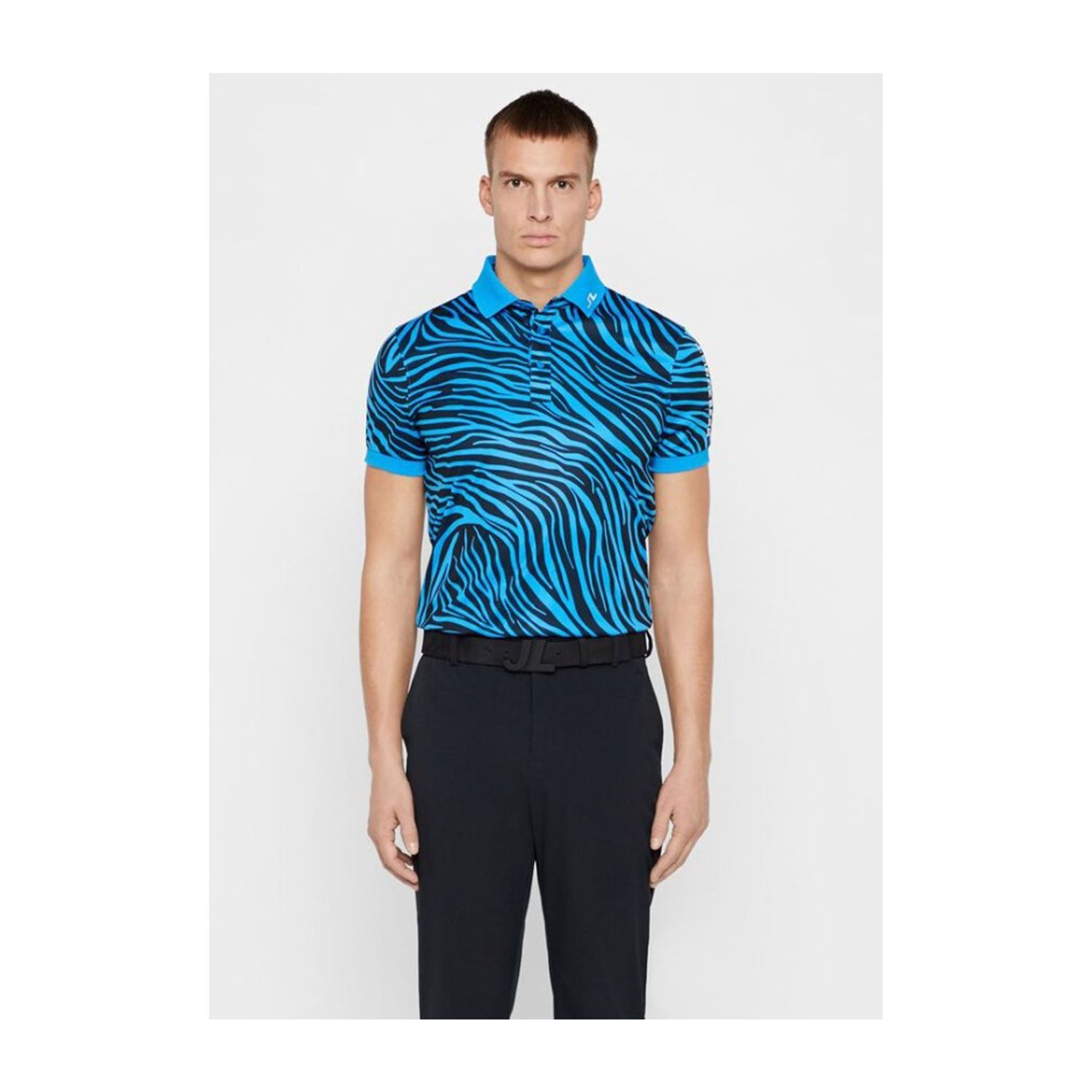 Polo Slim Fit-TX imprimé zèbre M Tour Tech de J. Lindeberg pour homme