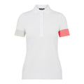Polo blanc J. Lindeberg W Maja SS pour femme
