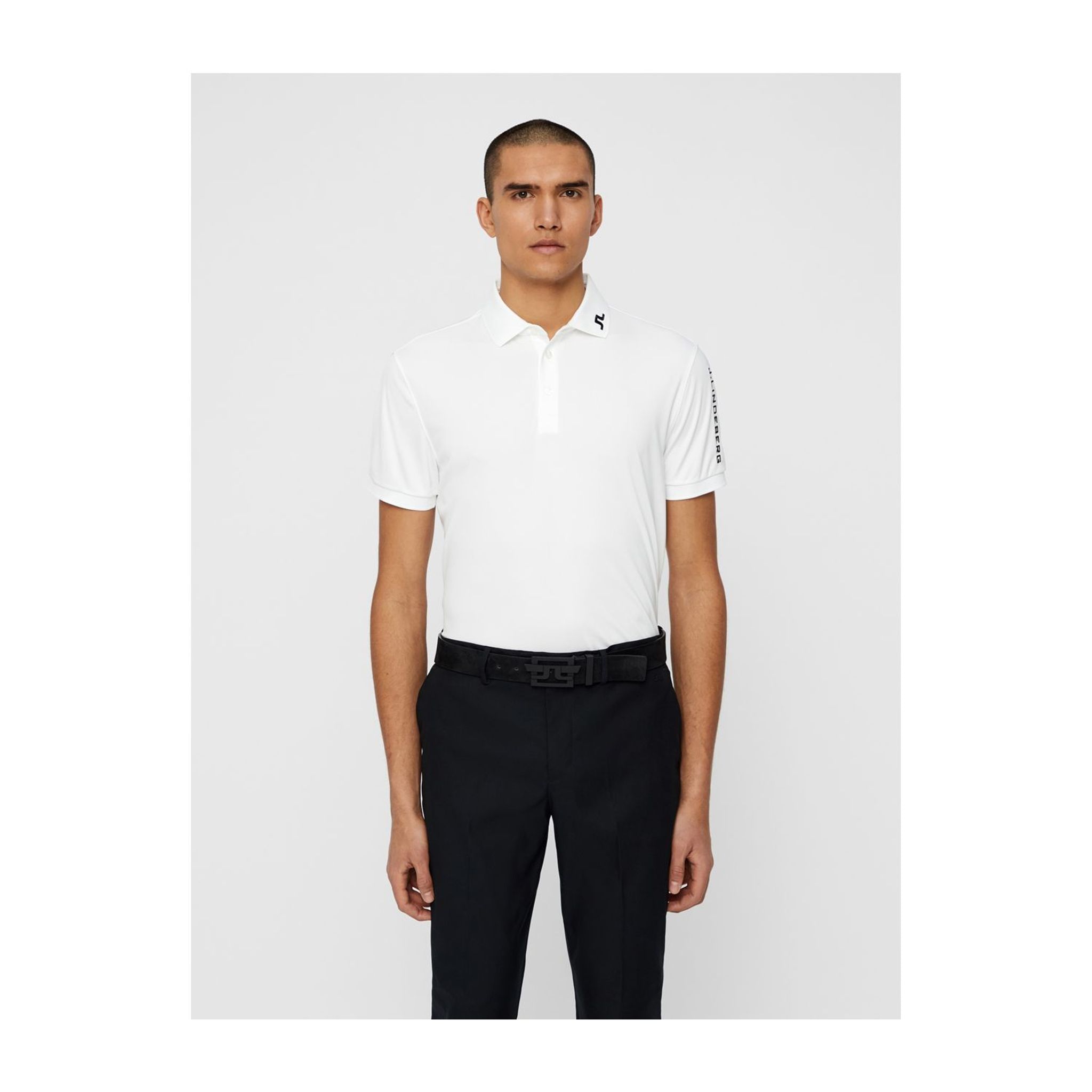 Polo J. Lindeberg M Tour Tech TX Jersey Blanc Chaud Homme