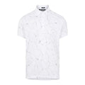 Polo J. Lindeberg M Tour Tech Reg Fit imprimé SS fendu blanc homme