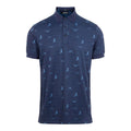 Polo J. Lindeberg M Glen Regular Fit SS JL Bridge Ocean Blue Homme
