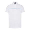 Polo J. Lindeberg M Clay coupe classique manches courtes blanc homme