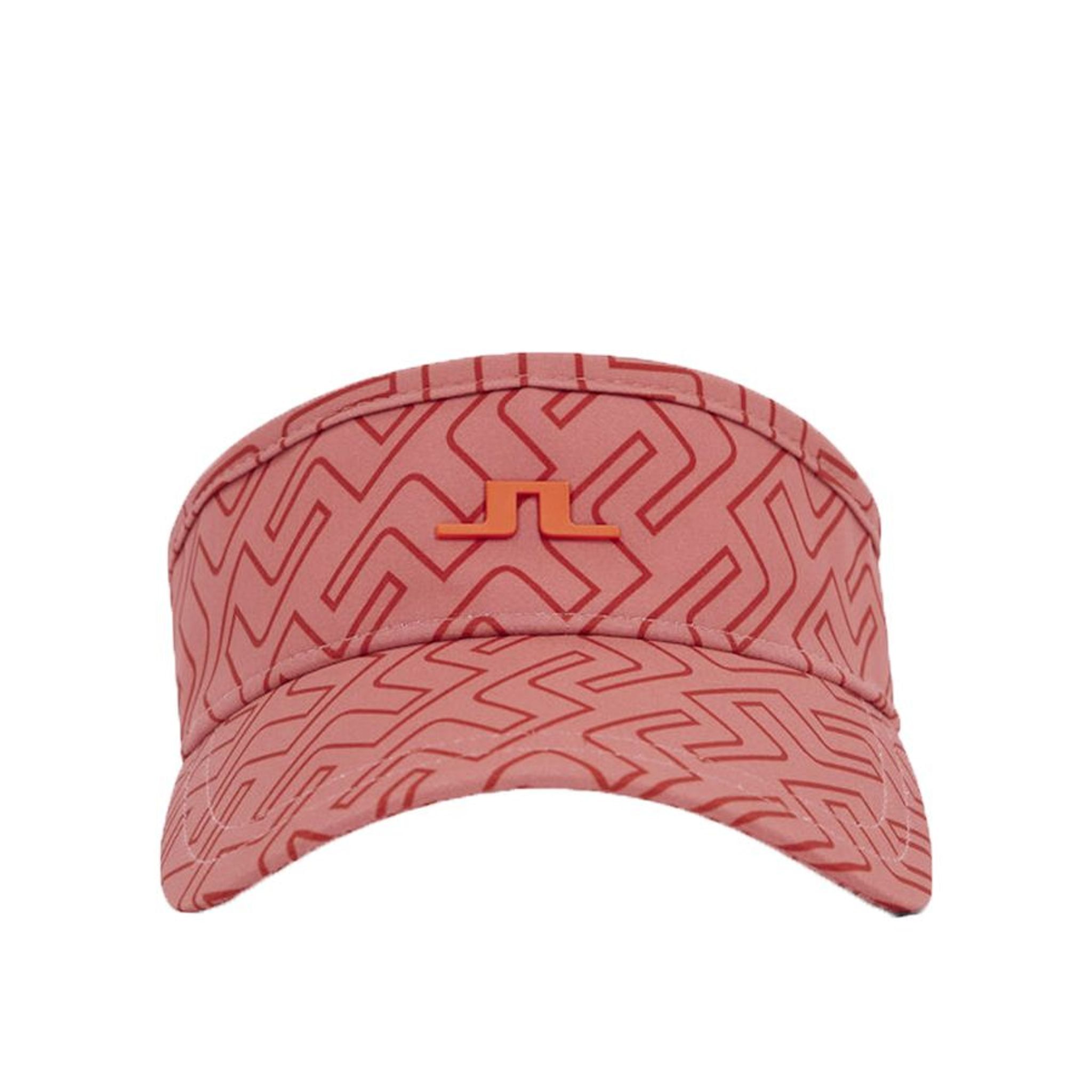 Visière de golf J. Lindeberg Bonnie Faded Rose Bridge Monogram Femme