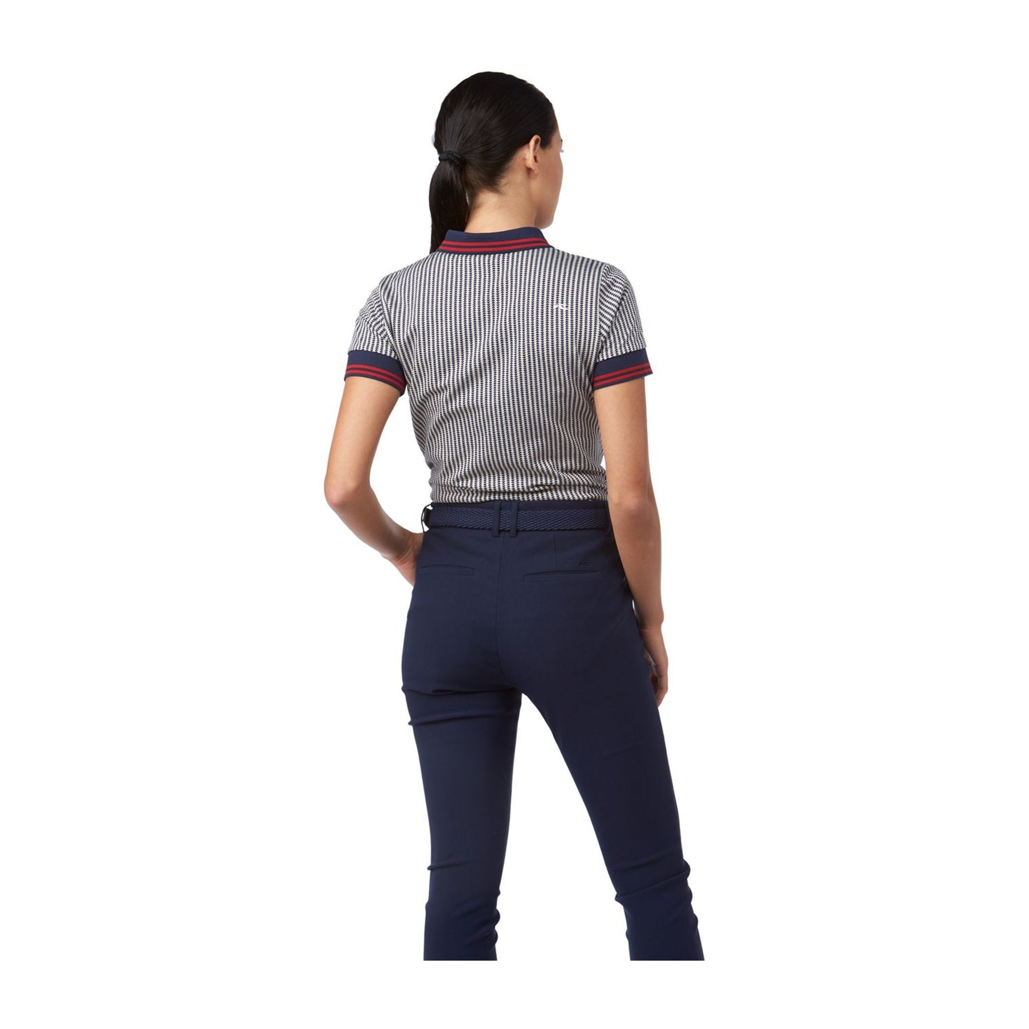 Polo Kjus W Ella Structure SS Atlanta Blue/Buttercr Femme
